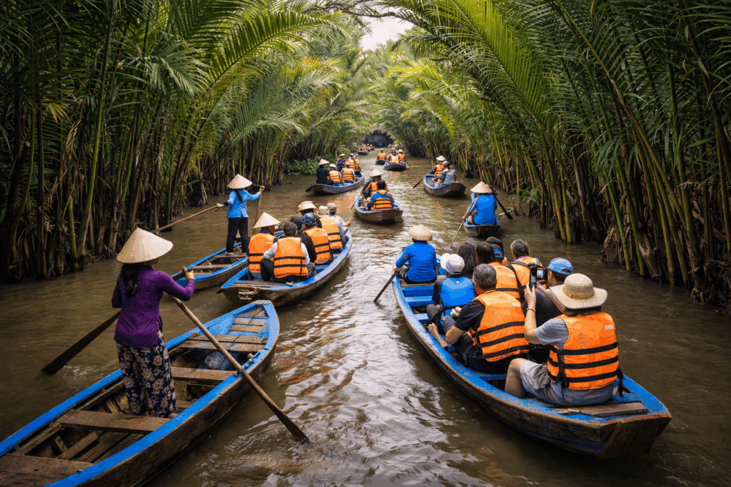 boat trip in mekong delta