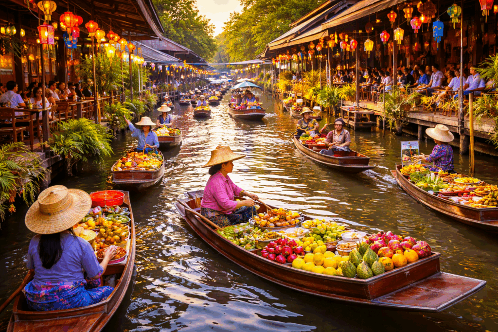 floating market in bangkok