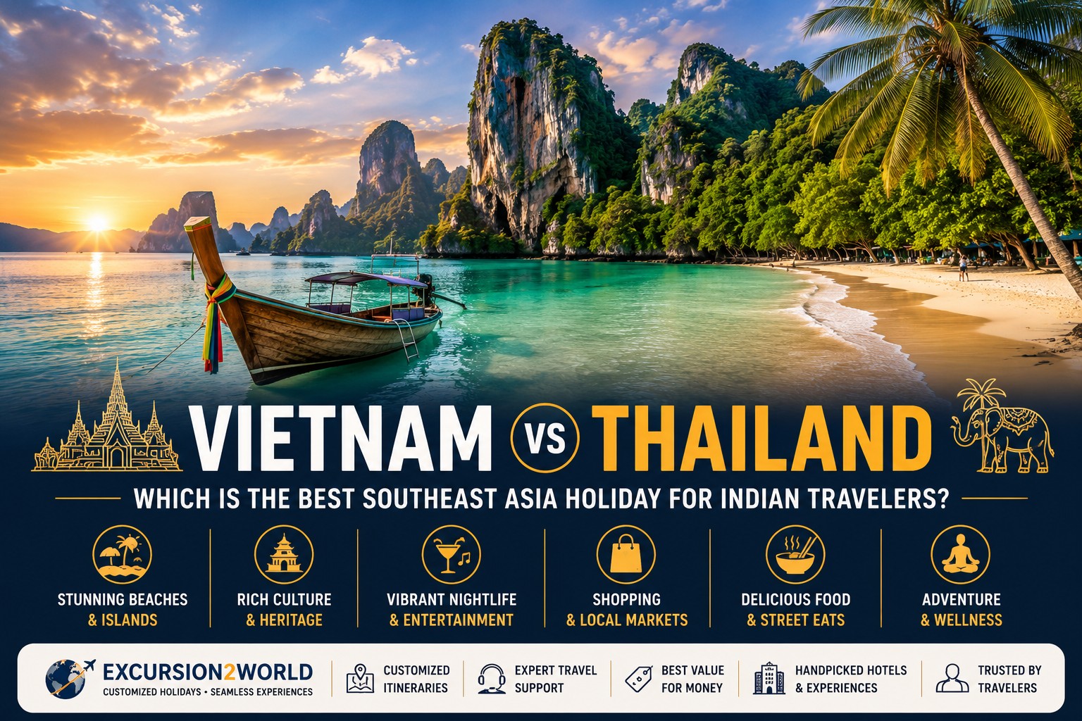 Vietnam vs Thailand: Which is the Best Southeast Asia Holiday for Indian Travelers?