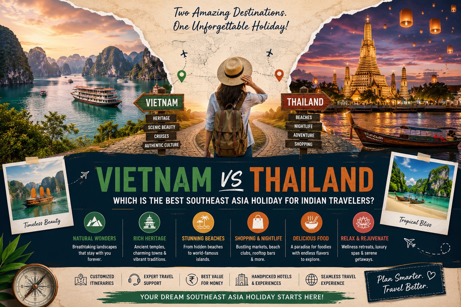 Vietnam vs Thailand: Which is the Best Southeast Asia Holiday for Indian Travelers?